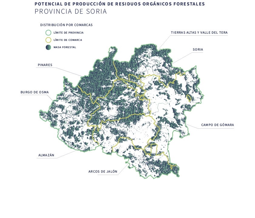 ￼ Mapa 27. Potencial de producci n de residuos de silvicultura. 